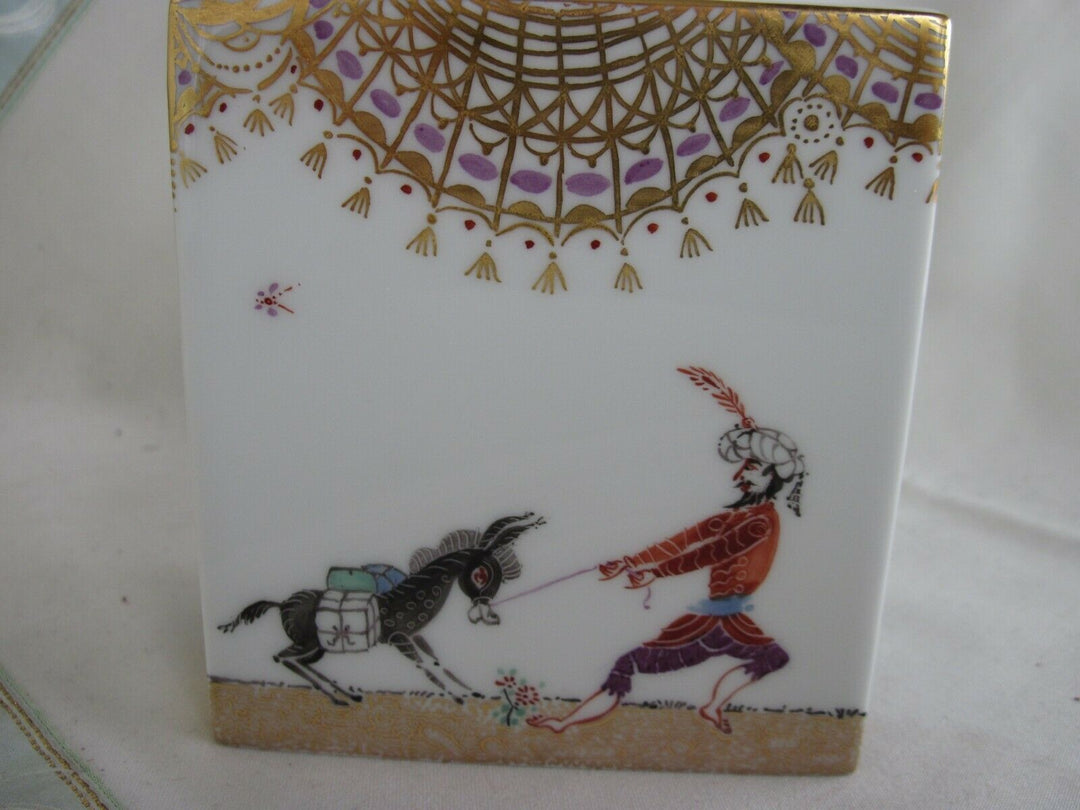 Schöne Meissen Teedose in Dekor 1001 Nacht
