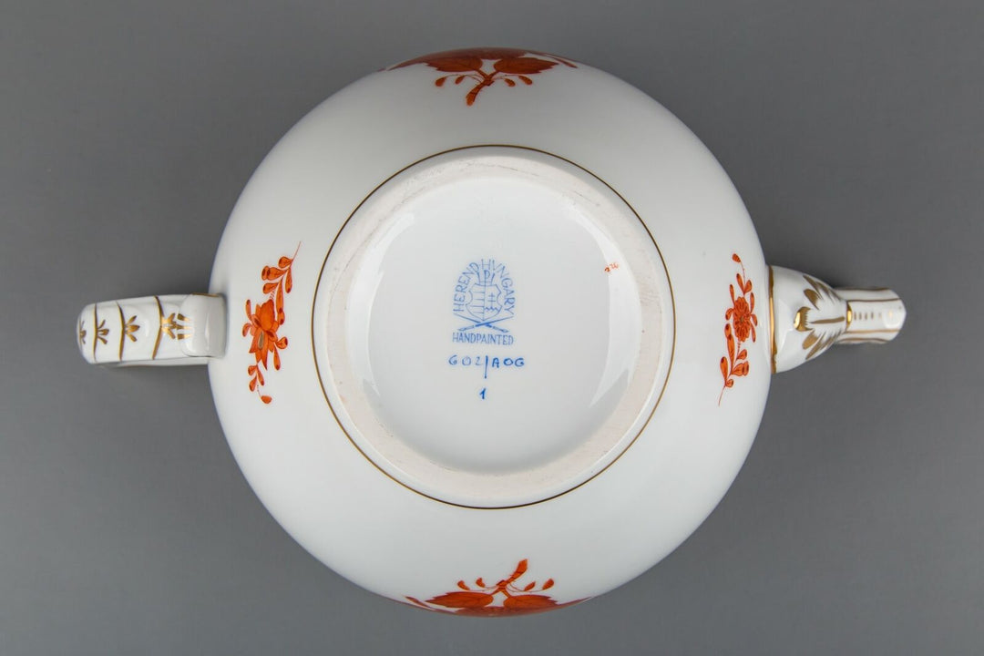 ヘレンド アポニーオレンジ ティーポット・カップ＆ソーサー 15