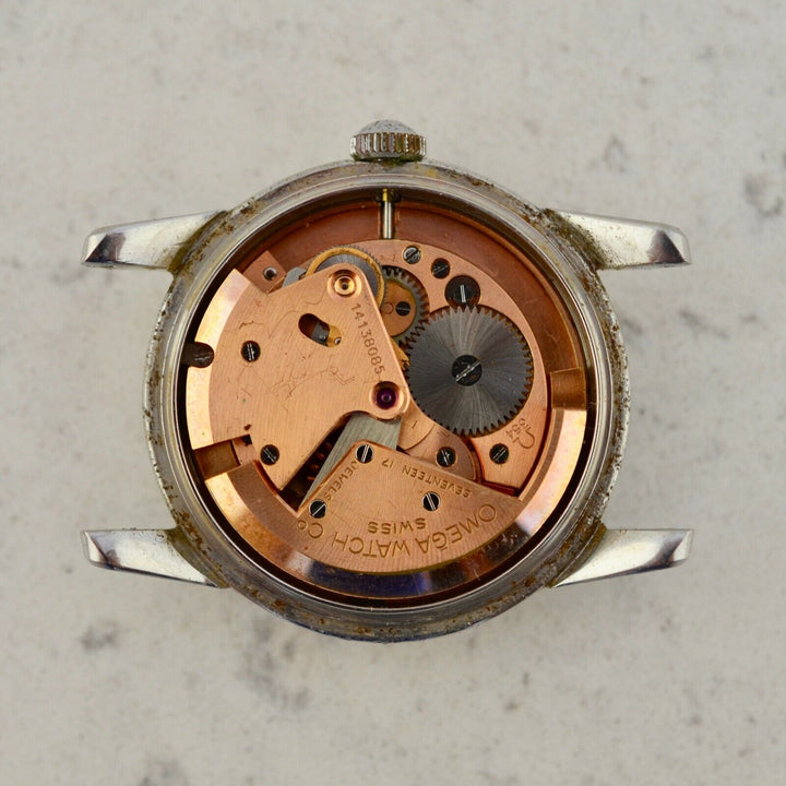 C.1954　ヴィンテージオメガ　自動式　シーマスターオートマティック　腕時計　CAL.Ω354　型番CK27675SC　スチール製