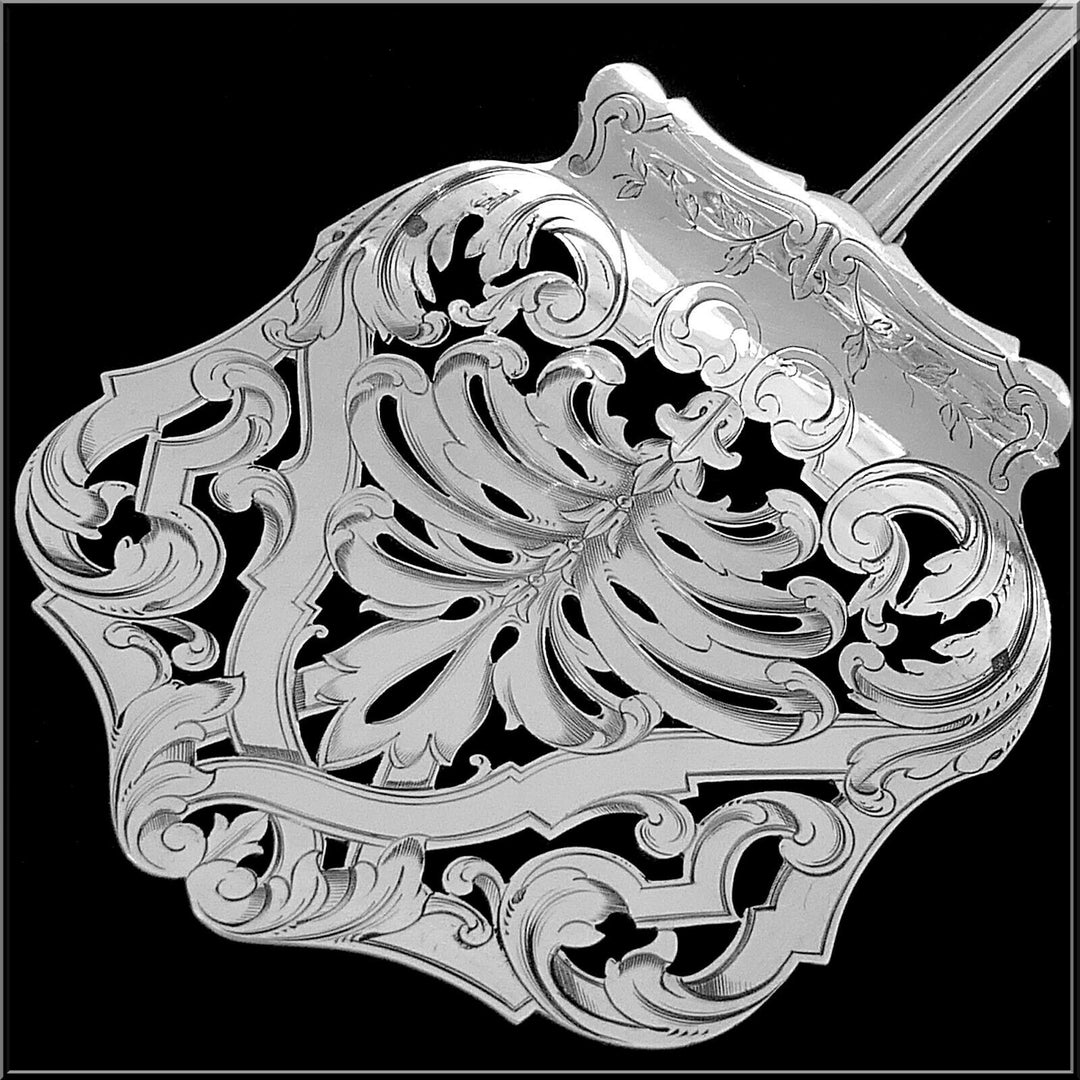 Puiforcat Rare French Sterling Silver Asparagus Pastry Toast Server