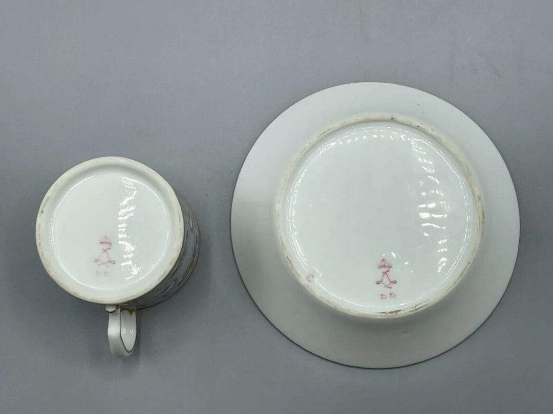 Important Rare Museum Empire Sevres Cup and saucer 1770 François Drand
