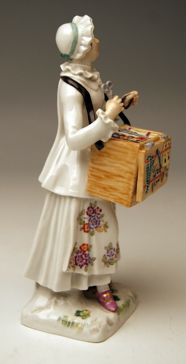 邁森 MEISSEN マイセン FIGUR PARISER AUSRUFER TABULETTKRÄMERIN KAENDLER MNR: 73281