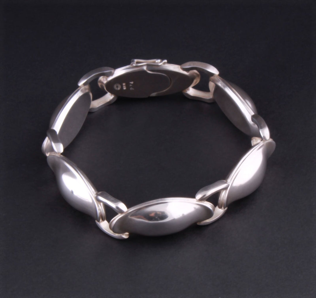 ジョージジェンセン　スターリングシルバー ブレスレット　＃274　アイコン・フィッシュ・ディッシュ　ヘニング・コッペル