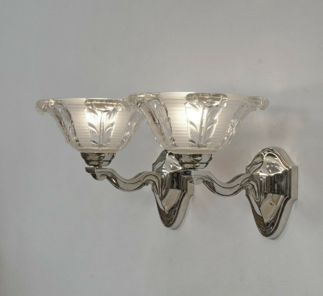 リチャード＆イーザン　1930年フランス アールデコの壁掛けランプ ペア