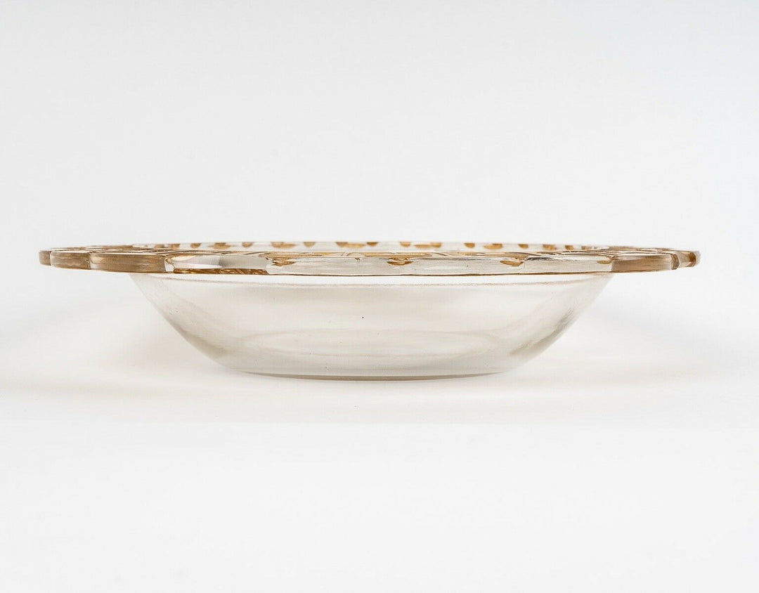Coupe Plat Chevreuse Patine Sépia Rene Lalique R.Lalique Stain Bowl