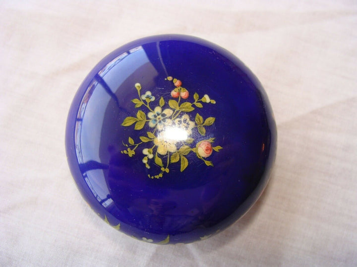 FRENCH 19 CENTURY ENAMEL BRONZE PILL BOX