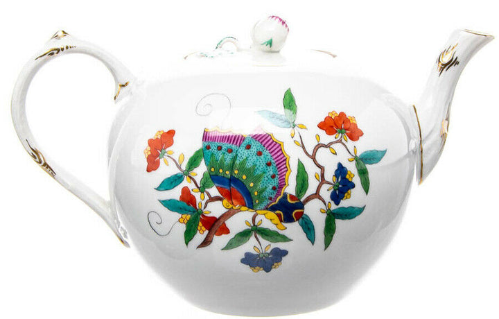 マイセン　ティーポット　シノワズリ　中国の蝶