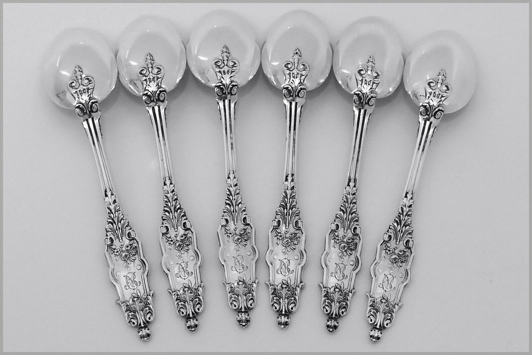 Puiforcat Fabulous French Sterling Silver Flatware Set 12 Pc Acanthus