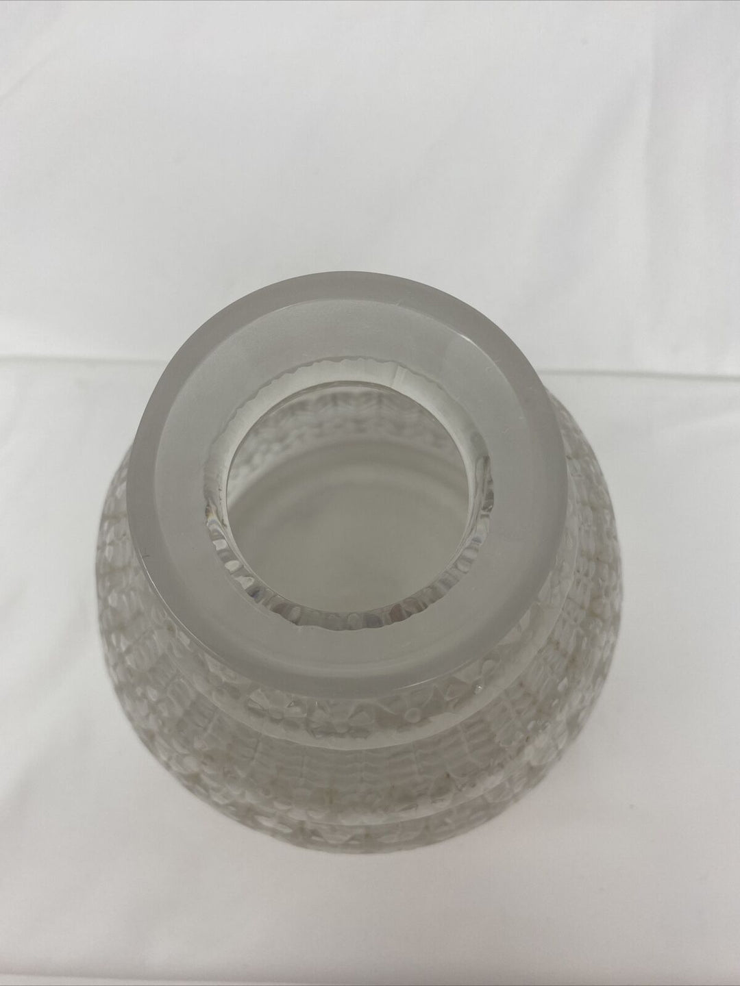 Rene Lalique 7” Ferrieres Vase Frosted Crystal France