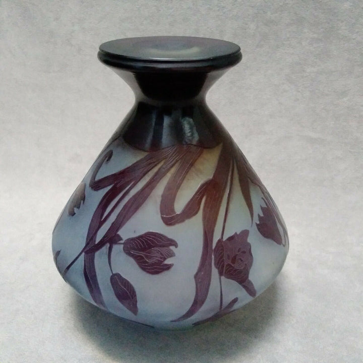 Gallé vase ancien french cameo glass