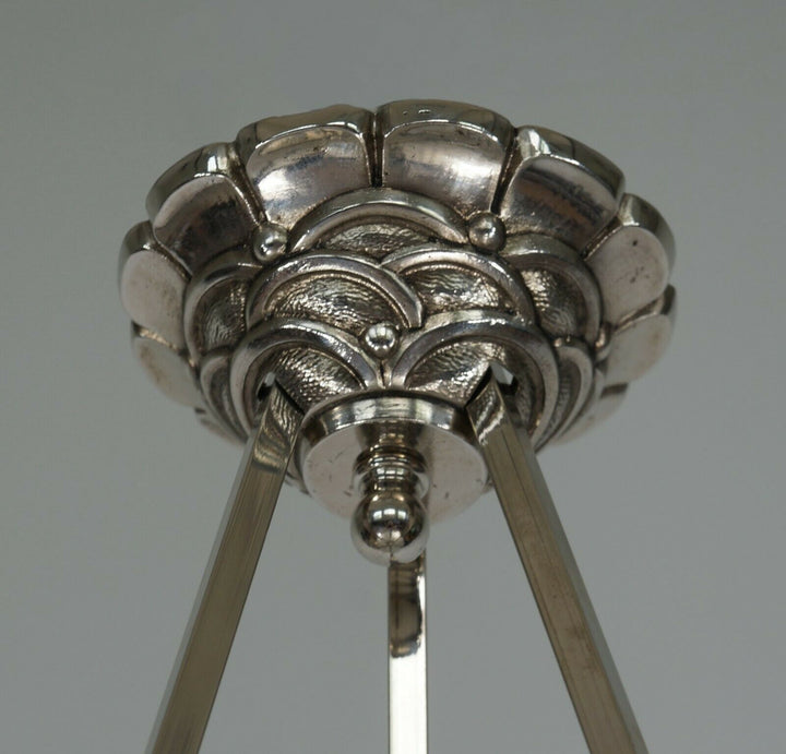 LEON HUGUE : FRENCH ART DECO CHANDELIER ...... 1930 France muller degué era lamp