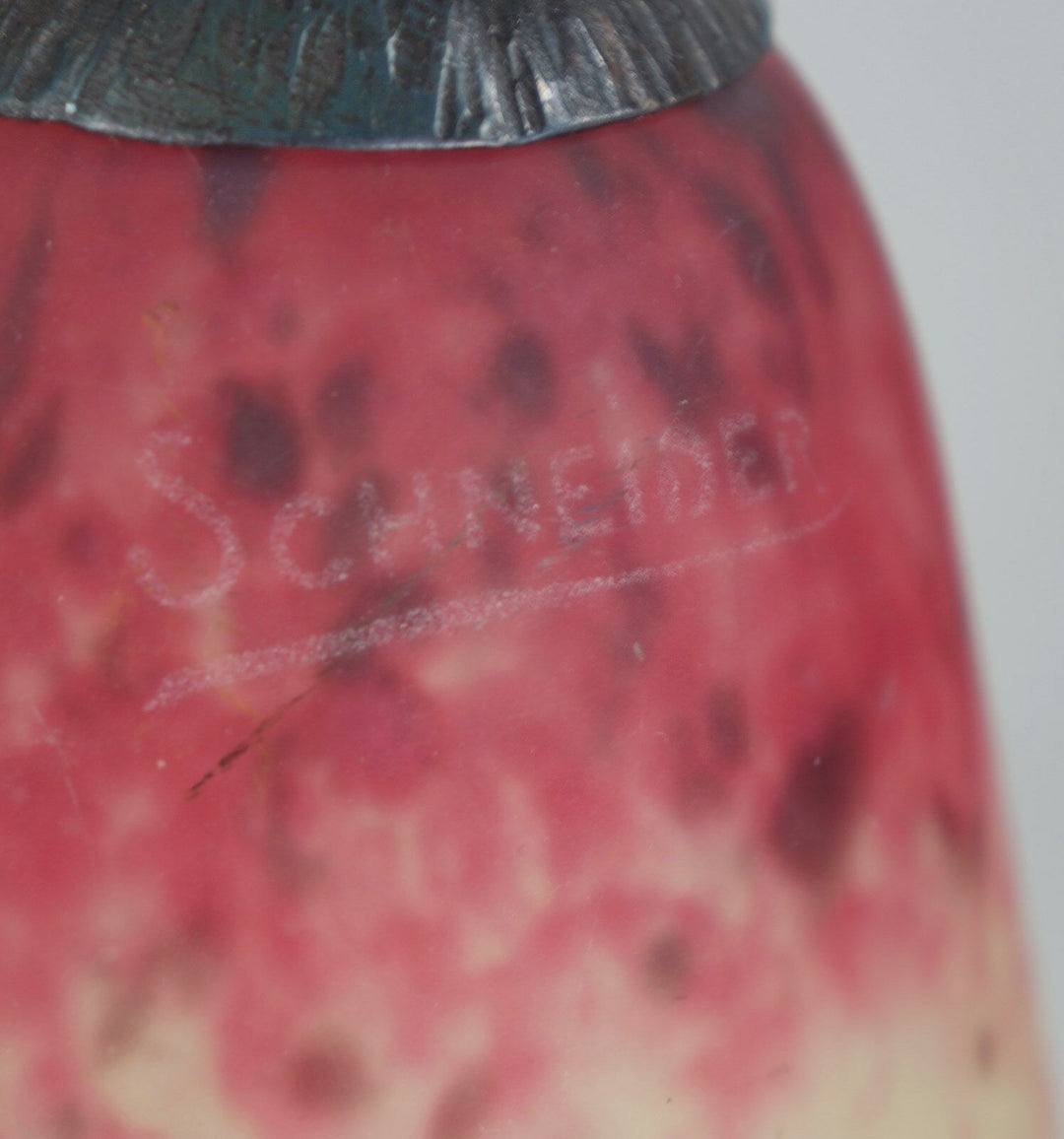 SCHNEIDER : FRENCH ART DECO LAMP 1930 .......... wrought iron .. muller era 1925