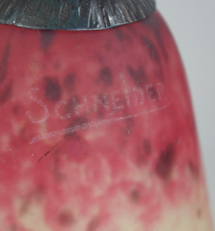 SCHNEIDER : FRENCH ART DECO LAMP 1930 .......... wrought iron .. muller era 1925