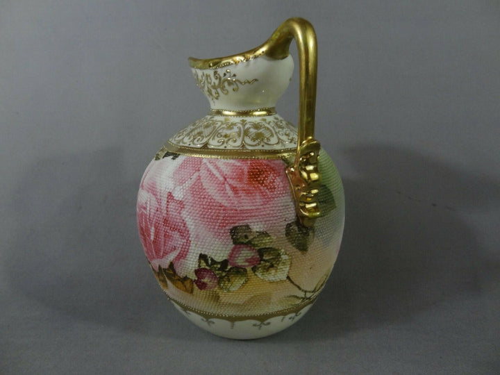 オールドノリタケ　ピンクローズの花瓶