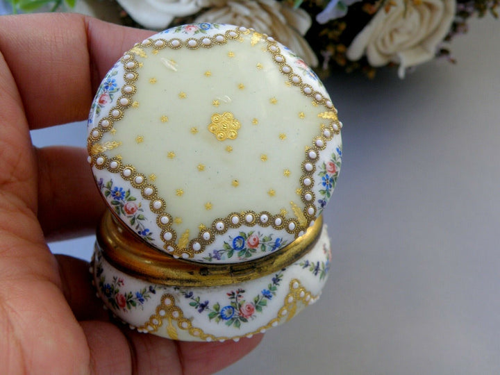 Sevres Antique Enamel Box Fabulous Decor