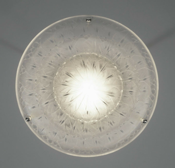 HETTIER VINCENT & BACCARAT : FRENCH ART DECO PENDANT ... chandelier lamp muller