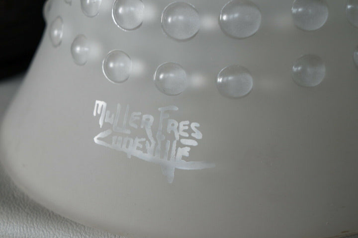 ミューラー兄弟　希少なペアのアールデコランプ　1930年　フランス製　錬鉄