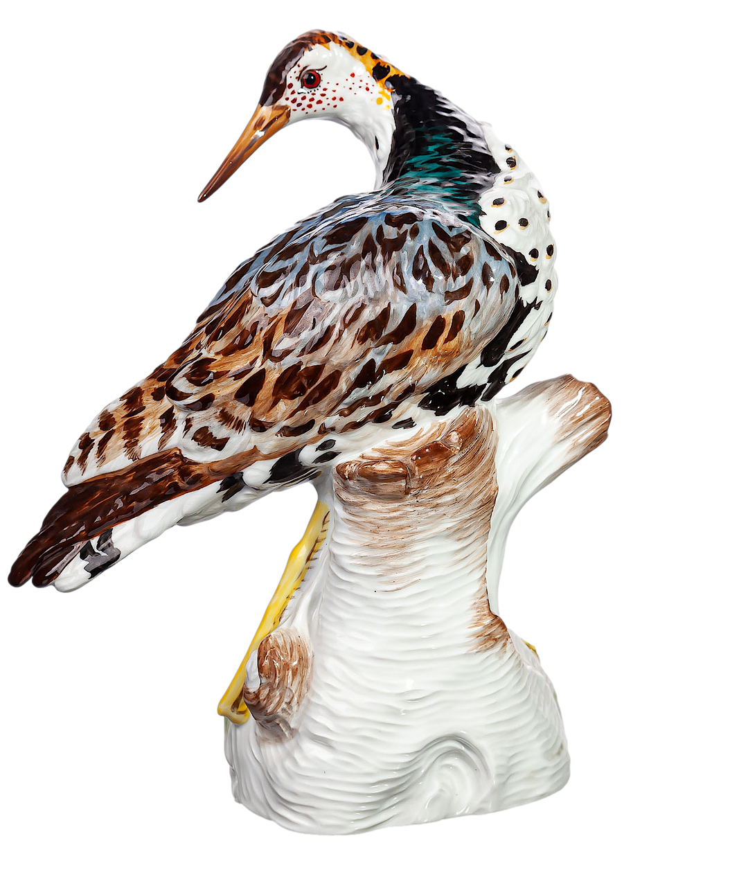 マイセン人形　シギ　動物　一級品モデル　77186　1989年　高さ20.5cm