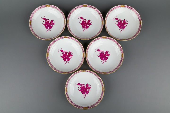 ヘレンド　アポニーピンク　カップ＆ソーサー　6客セット