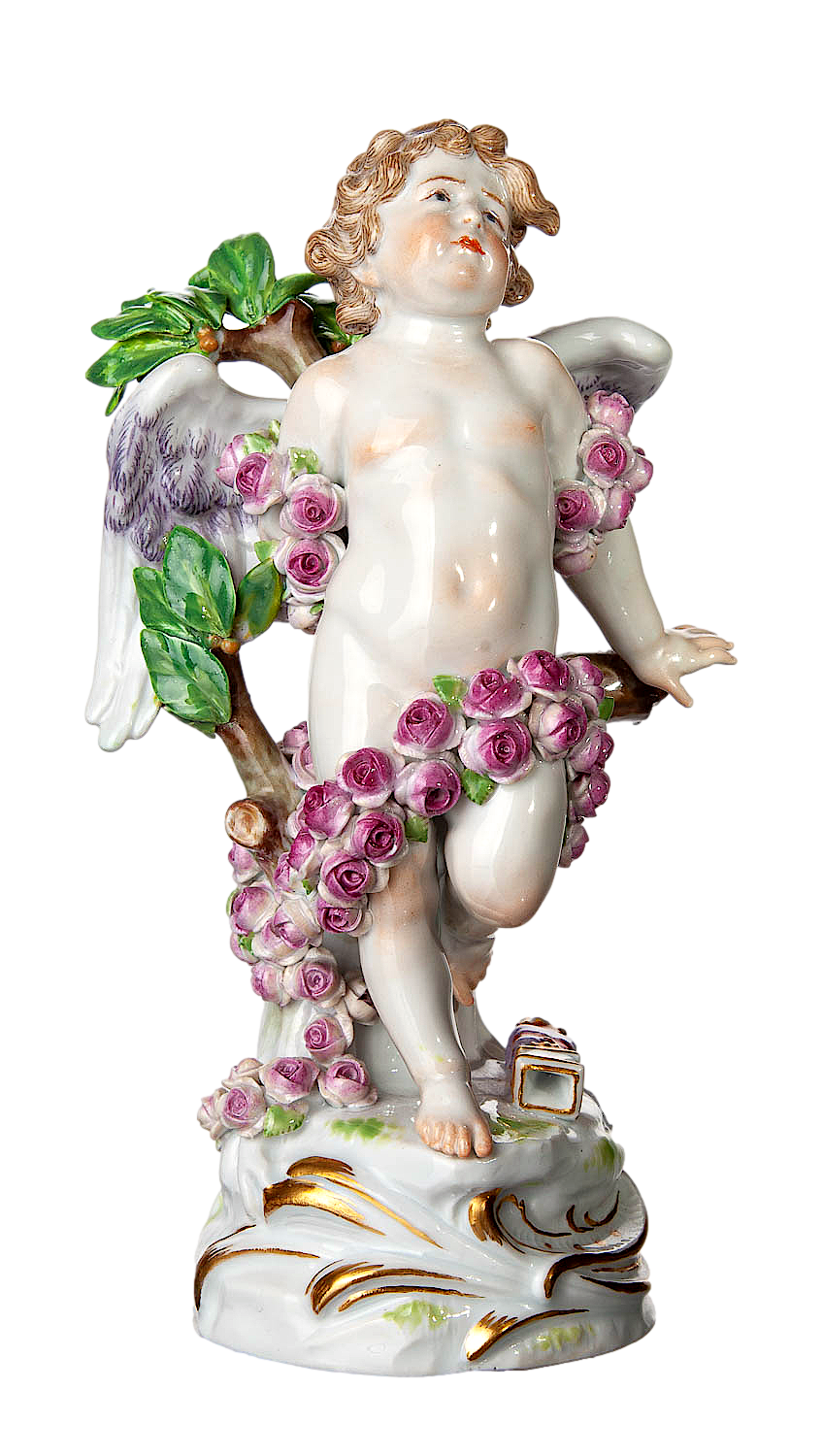 マイセン人形 フィギュリン 題名『プロメテウスのキューピッド』 ヘル