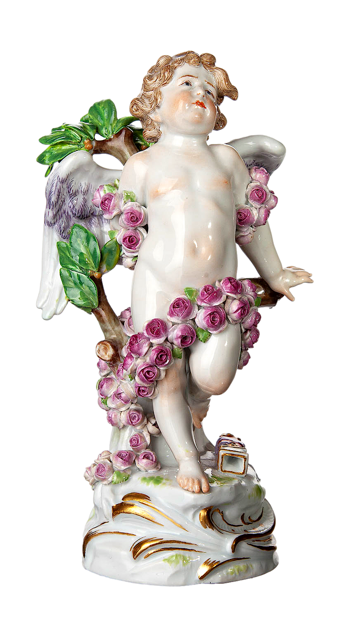 マイセン人形 フィギュリン 題名『プロメテウスのキューピッド』 ヘル