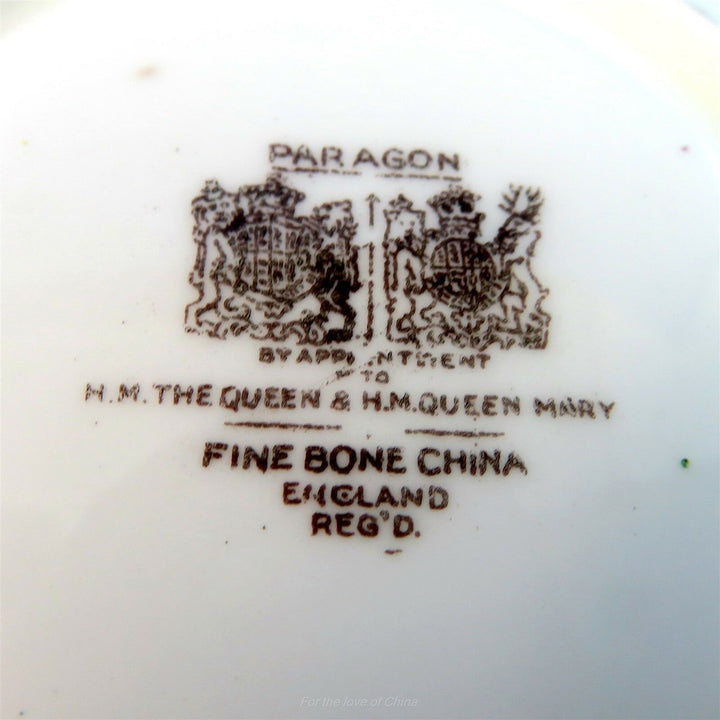 パラゴン　パープルバイオレット＆イエロープリムローズ　カップ&ソーサー