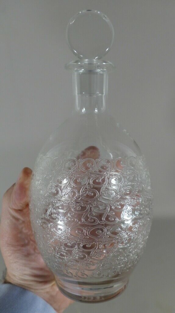 Baccarat Gouvieux Rohan, Carafe En Cristal Gravé, Vers 1950