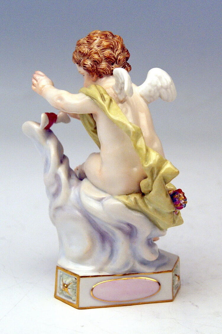 MEISSEN FIGUR DEVISENKIND MOTTO CHILD JE PRENDS MON ESSOR MNR: F11 UM 1860
