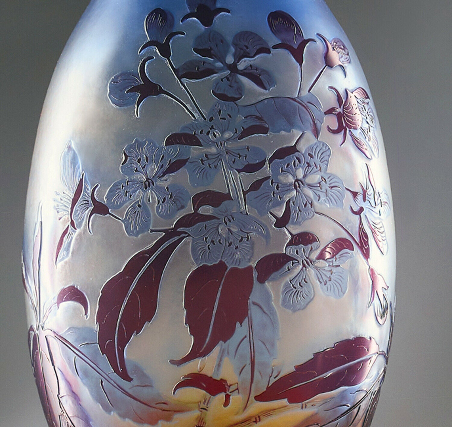 エミールガレ オリジナル アール・ヌーボー ガラス花瓶 – アンティーク