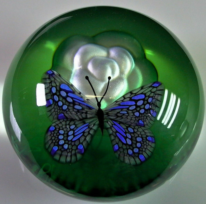 orig. BACCARAT Paperweight presse-papiers BUTTERFLY - limit. 99/200 - Zertifikat