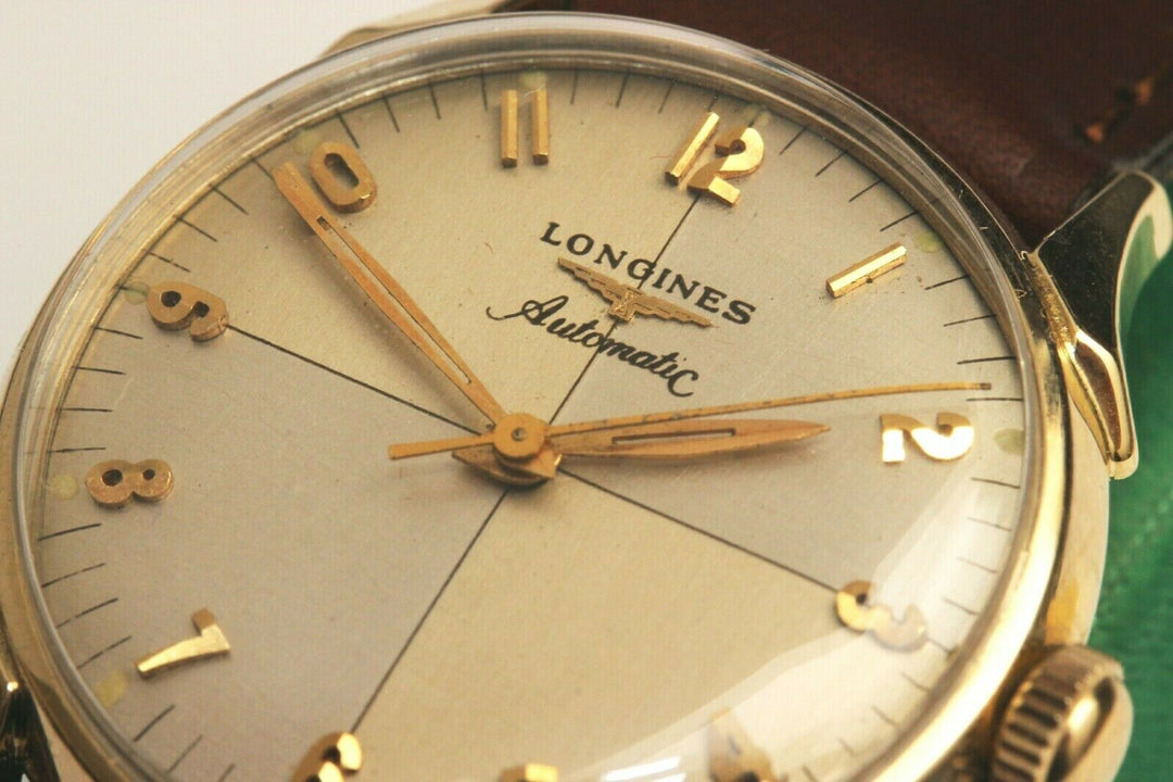 1957年製　10K　ロンジン  ツートンゼファーダイヤル 自動巻きヴィンテージ腕時計 19AS