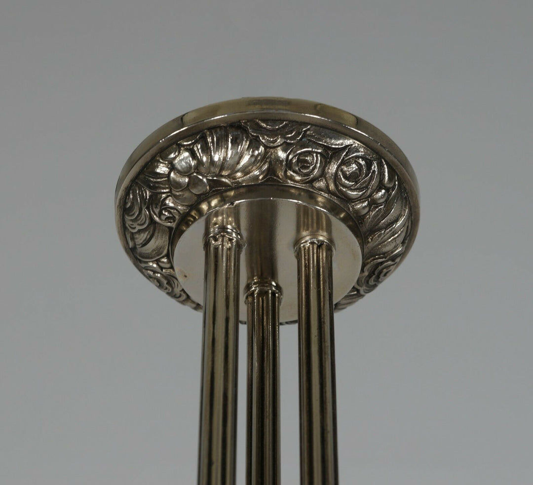 MULLER FRERES : 1930 FRENCH ART DECO PENDANT .. lamp chandelier France degué era