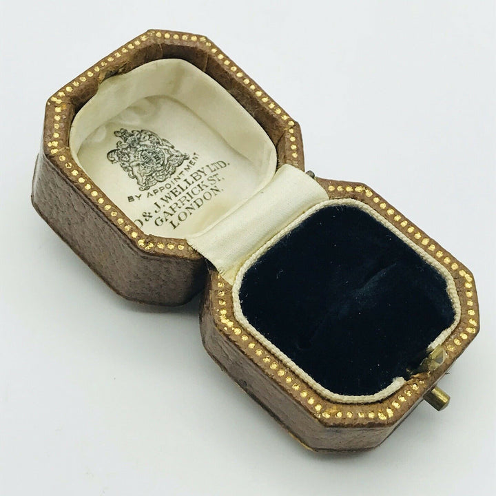 ANTIQUE/VINTAGE RING BOX JEWELLERY DISPLAY JEWELRY PRESENTATION CASE D&J WELLBY