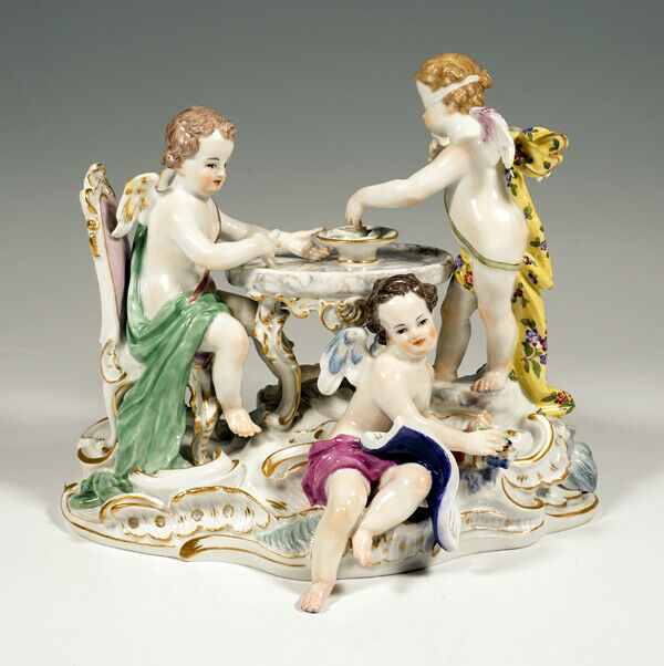 マイセン人形(MEISSEN)「愛のくじ引き」