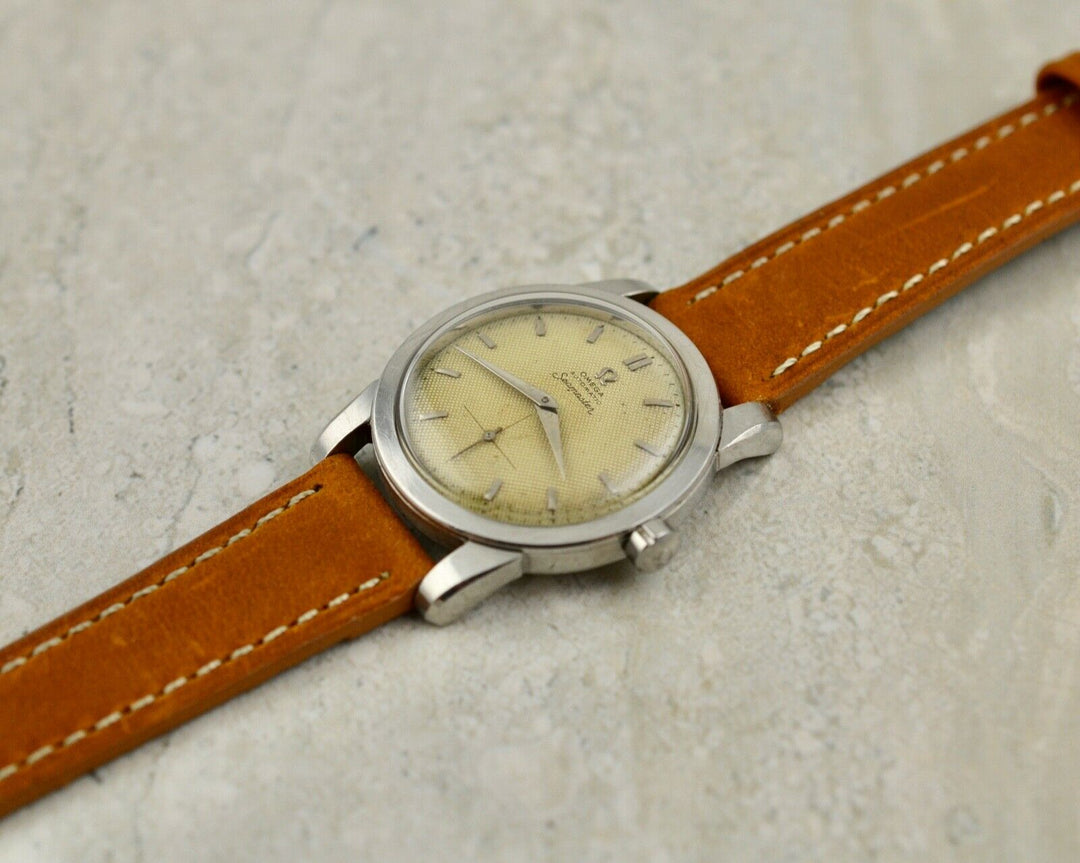 Vintage C1954 Omega Seamaster Automatic Honeycomb dial ref.2576-6 watch in steel