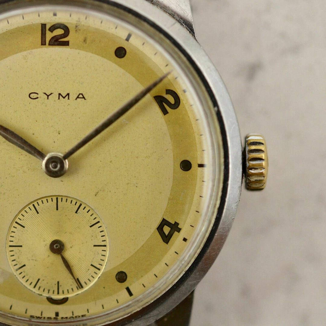 C.1945 Vintage CYMA Calatrava watch cal.234 in stainless steel