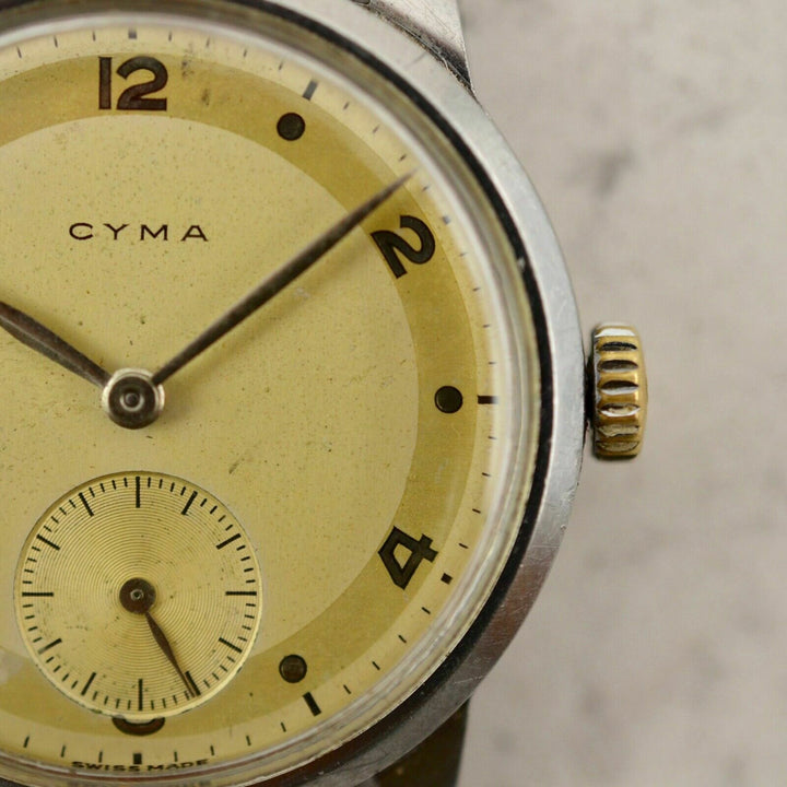 C.1945 Vintage CYMA Calatrava watch cal.234 in stainless steel