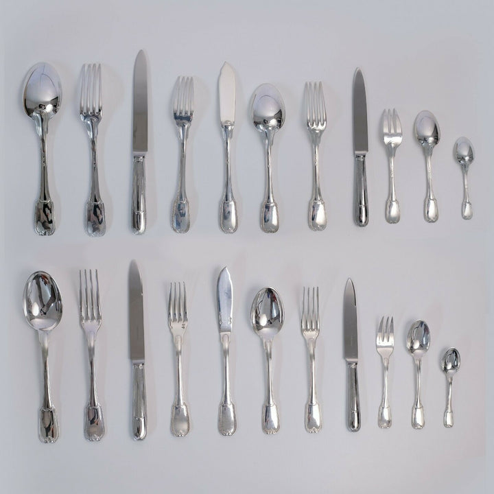 CHRISTOFLE CARDEILHAC French Sterling Silver Flatware In CHEST JOUBERT 138 PS