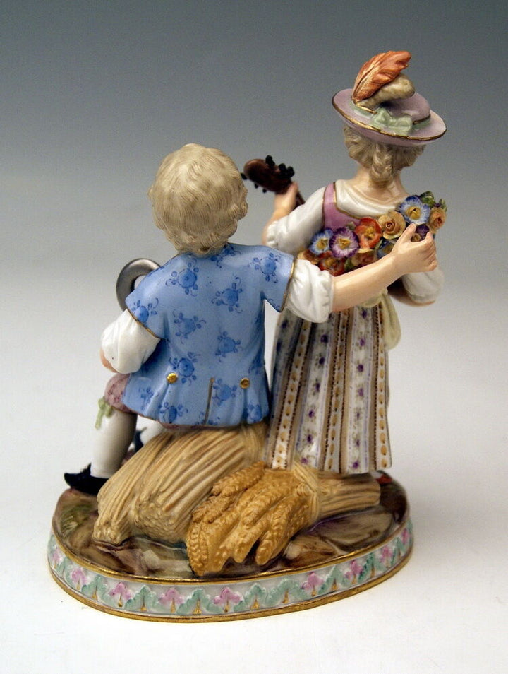 MEISSEN FIGUR GRUPPE DER SOMMER 4 JAHRESZEITEN THE SUMMER MNR: G92 UM 1870