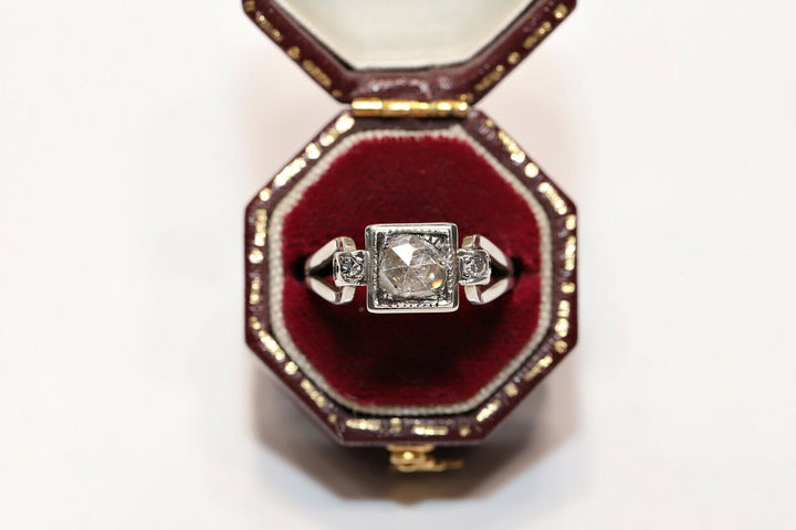 アンティーク 18K ナチュラルローズカットダイヤモンド