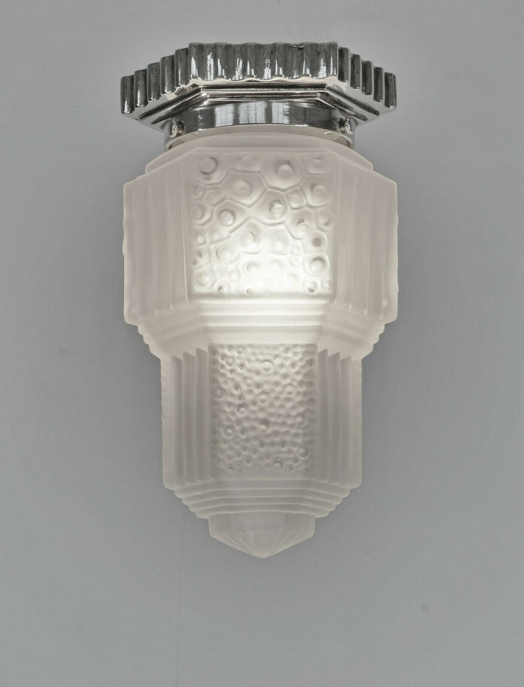 HUBENS & MULLER : FRENCH 1930 ART DECO FLUSH MOUNT .... chandelier lamp pendant