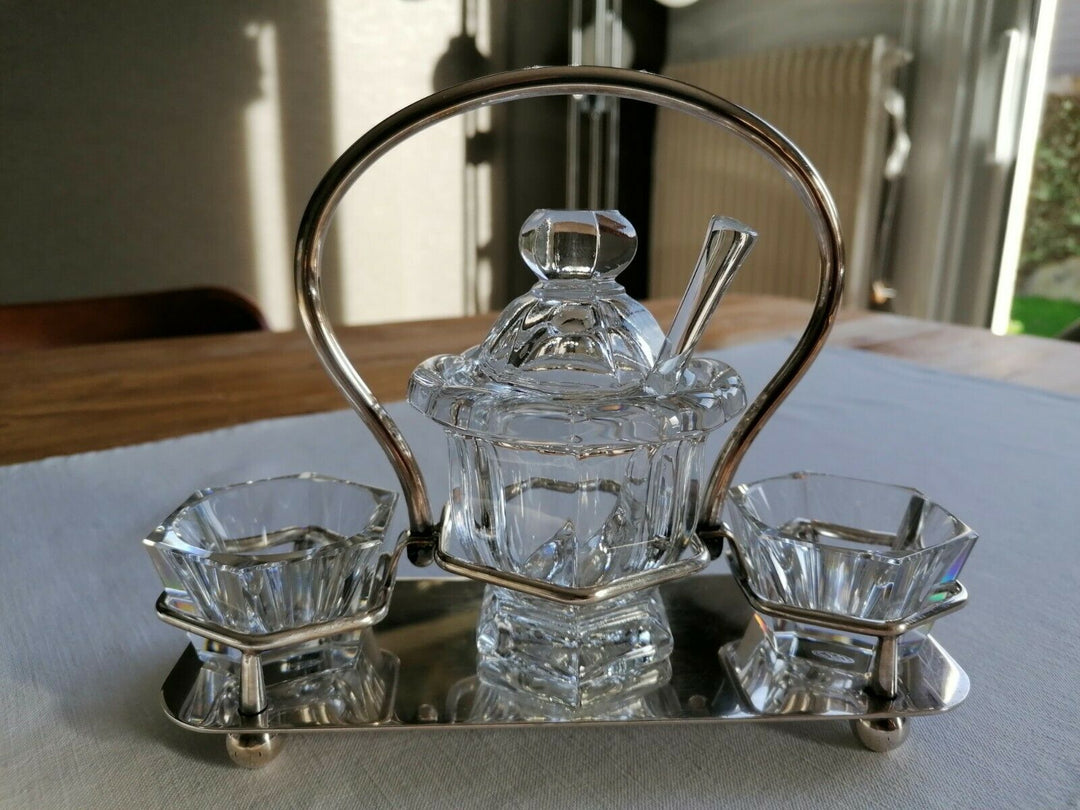 MOUTARDIER CRISTAL BACCARAT ET SERVITEUR