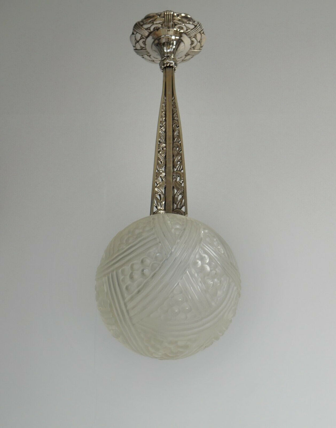 GUILLAUMIN ET BACHMANN & HANOTS : FRENCH 1930 ART DECO PENDANT LAMP ..... france