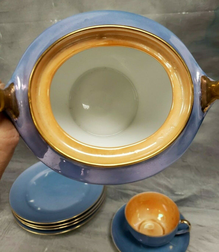 オールドノリタケ(Noritake) 鳥モチーフ 1900年代前半 ラスター技法を