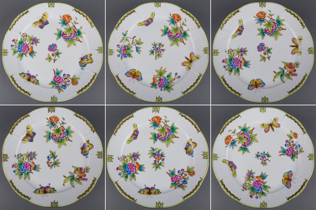 ヘレンド クイーンヴィクトリア 6枚セット ディナープレート