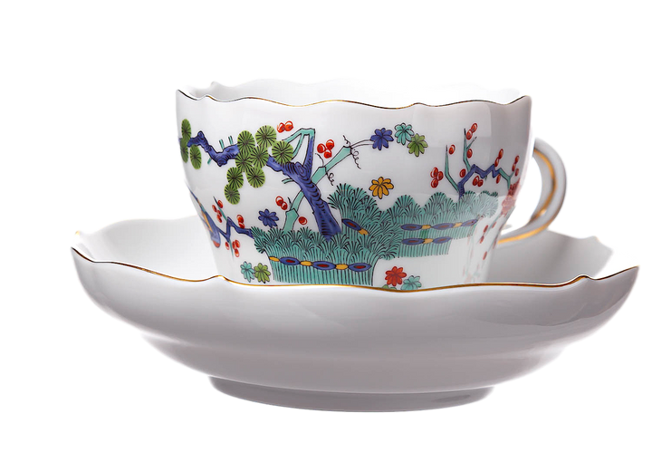 マイセン　コーヒーセット　シノワズリ　ノイエアウスシュニット