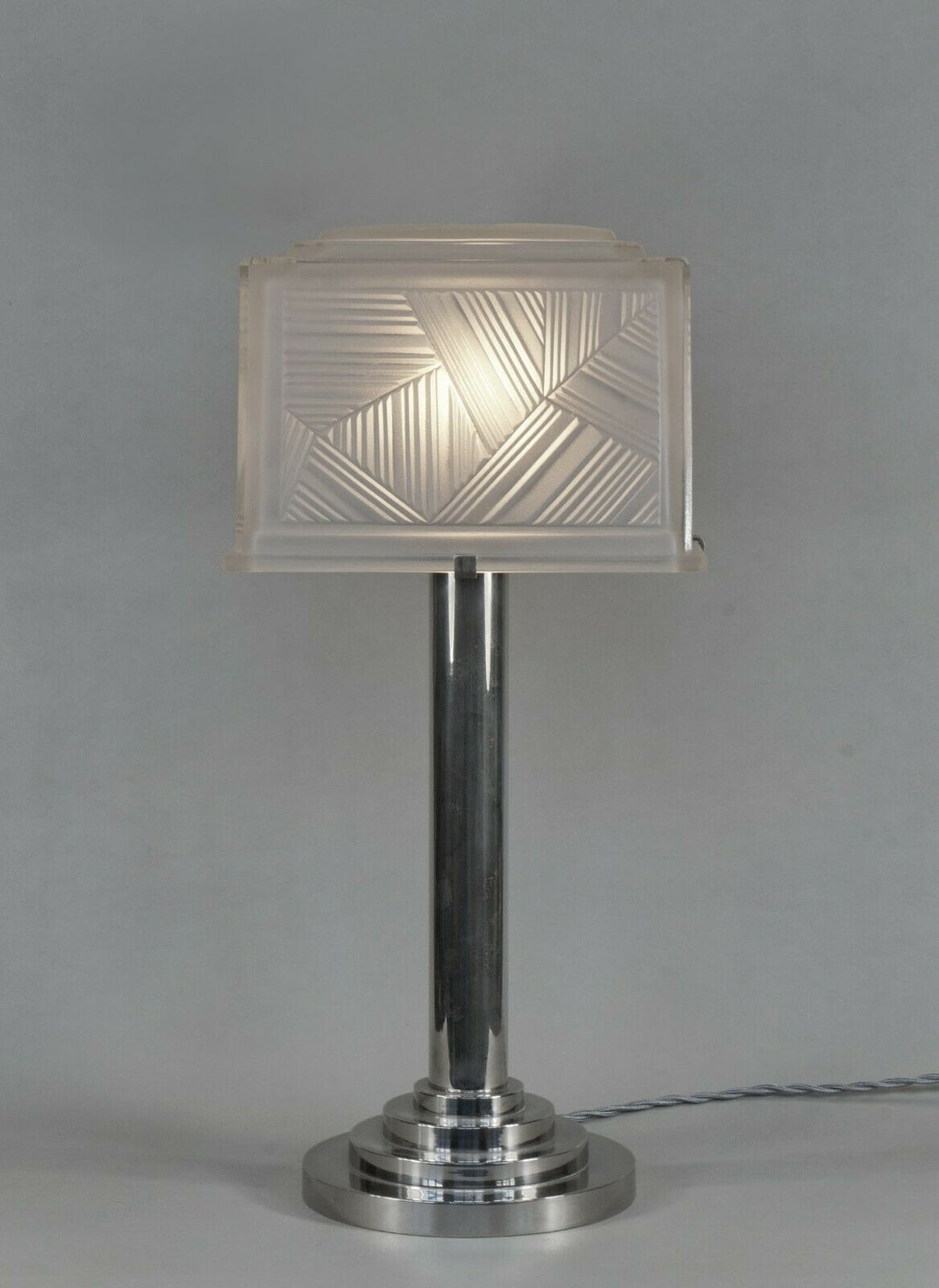 SABINO : large French 1930 art deco lamp ................ muller daum era France
