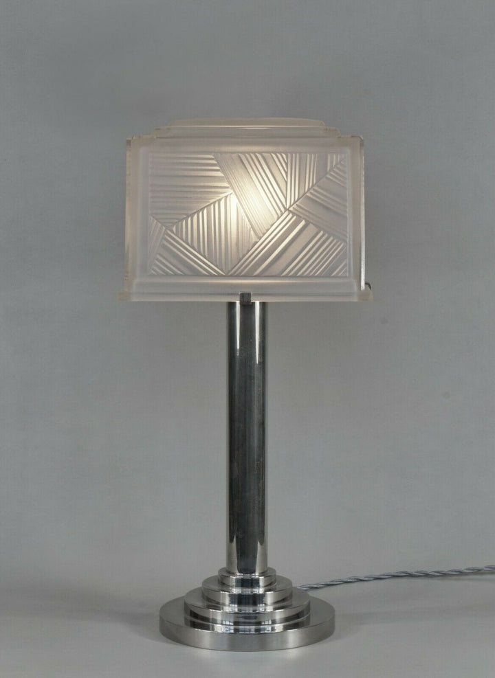 SABINO : large French 1930 art deco lamp ................ muller daum era France