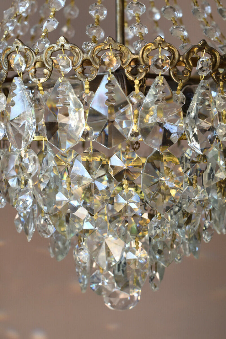 Crystal Home Lighting Chandelier French Vintage Antique Lamp Chandelier Lighting