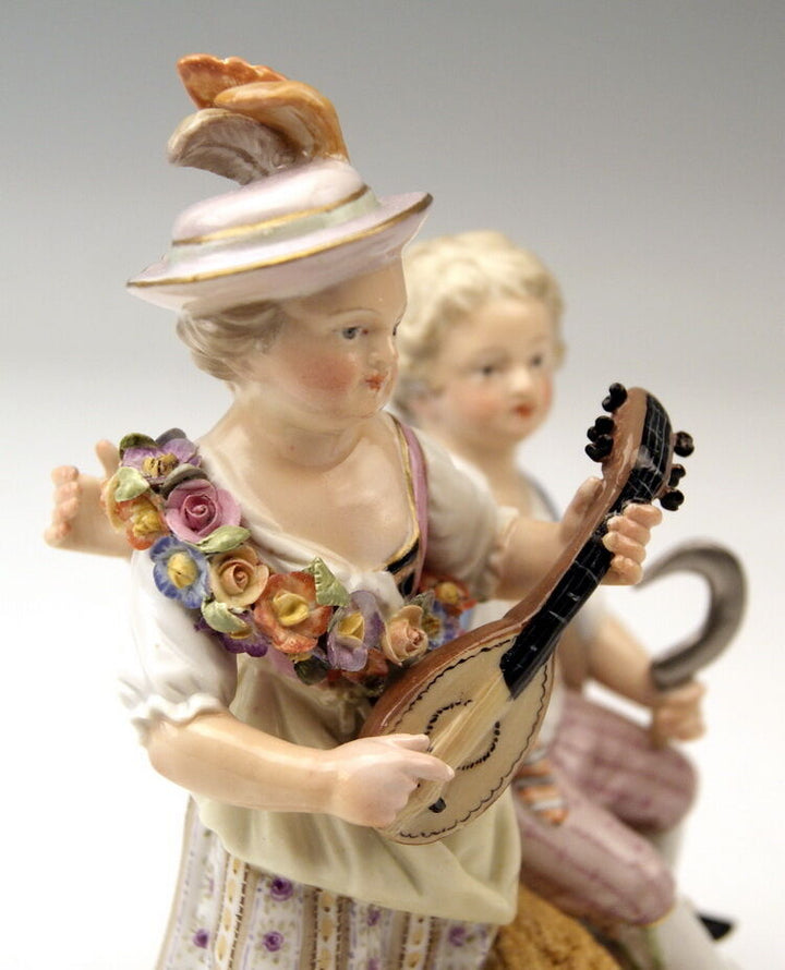 MEISSEN FIGUR GRUPPE DER SOMMER 4 JAHRESZEITEN THE SUMMER MNR: G92 UM 1870